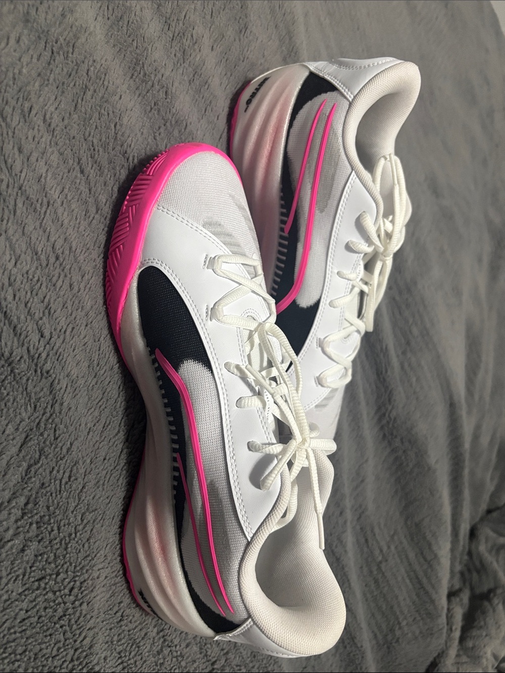 Puma Women’s White and Hot Pink Running Sneakers